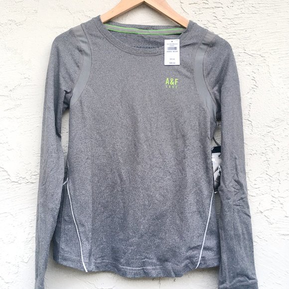 A&F Woman's Active Long Sleeve Tee in Heather Grey (medium) - Picture 1 of 9
